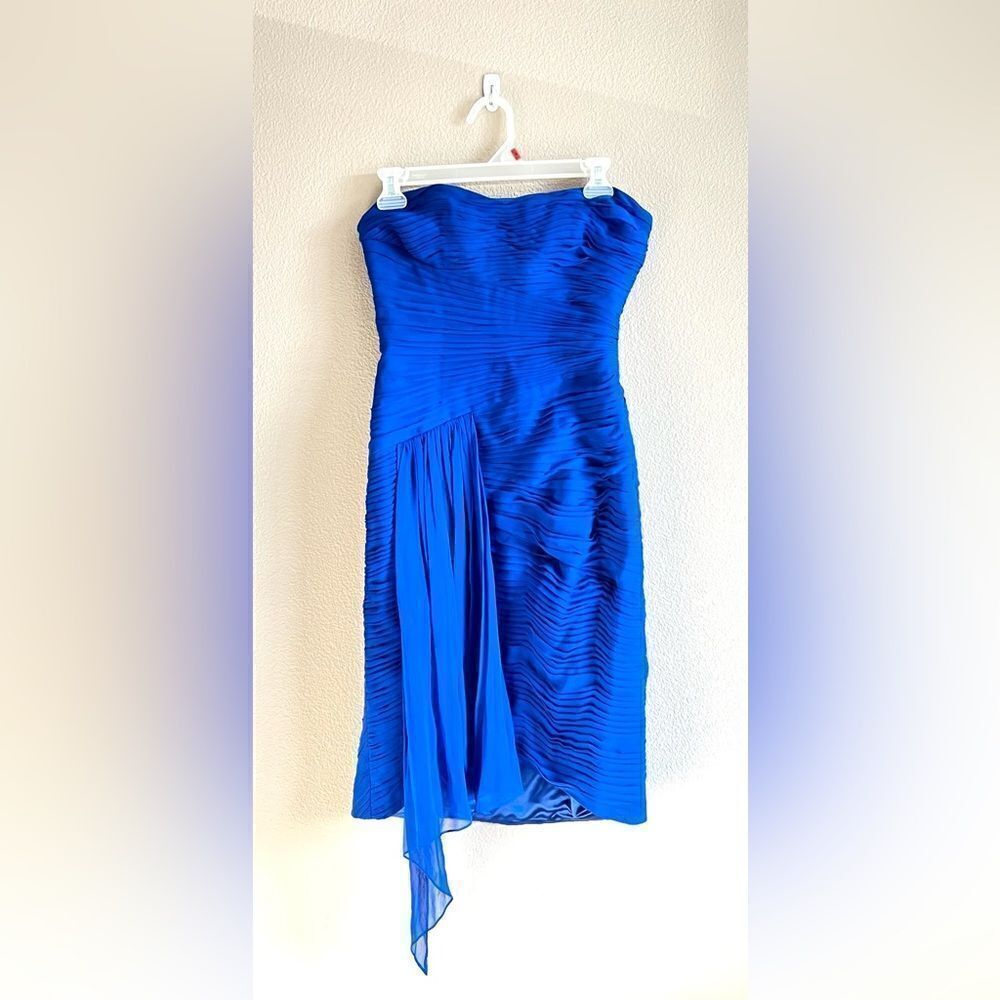 Monique Lhuillier Silk Crepe Dress